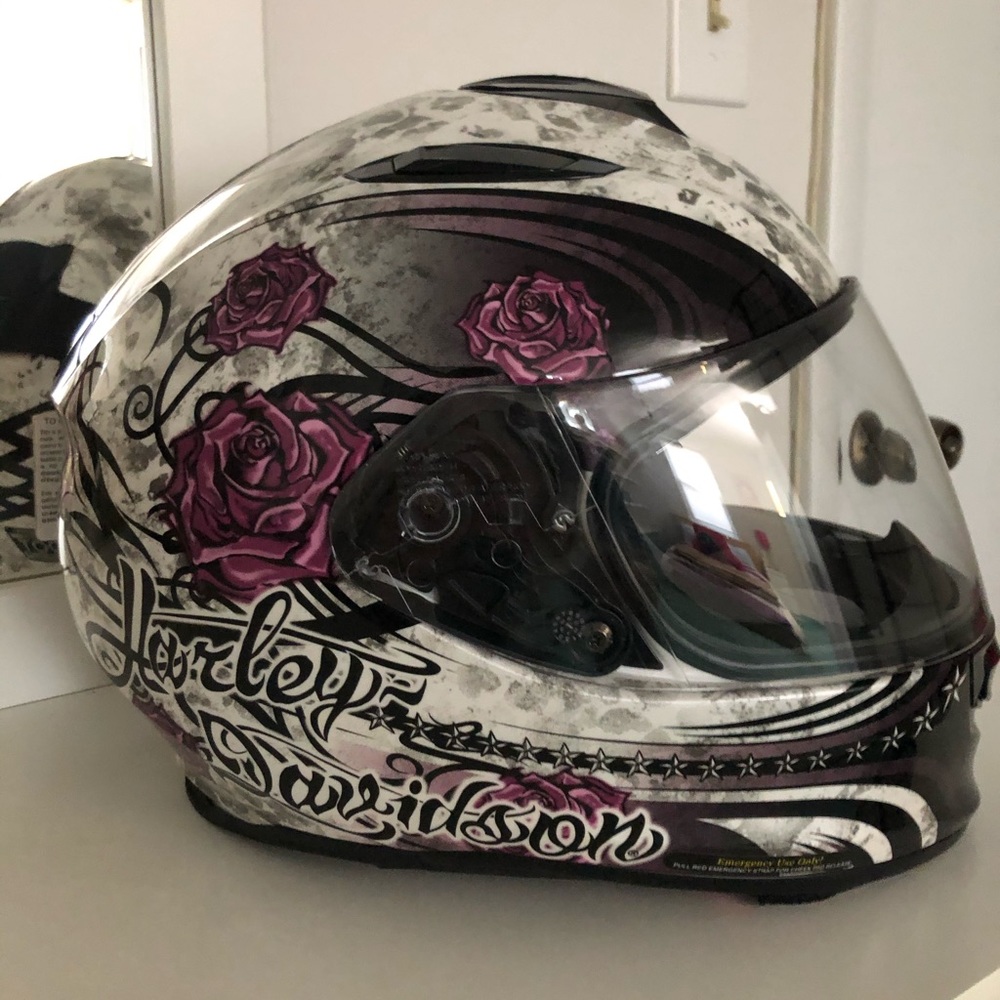 Harley Davidson motorcycle helmet